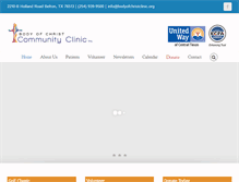 Tablet Screenshot of bodyofchristclinic.org